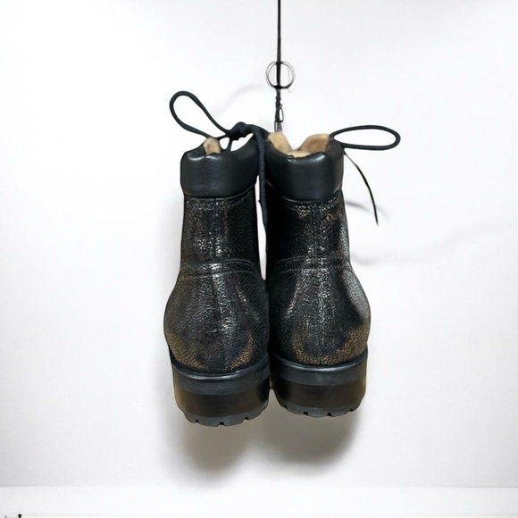 🌻NEW Jack Rogers Peyton Pearl Gummetal Chukka Combat Boots Women's Size 6 - Picture 2 of 9